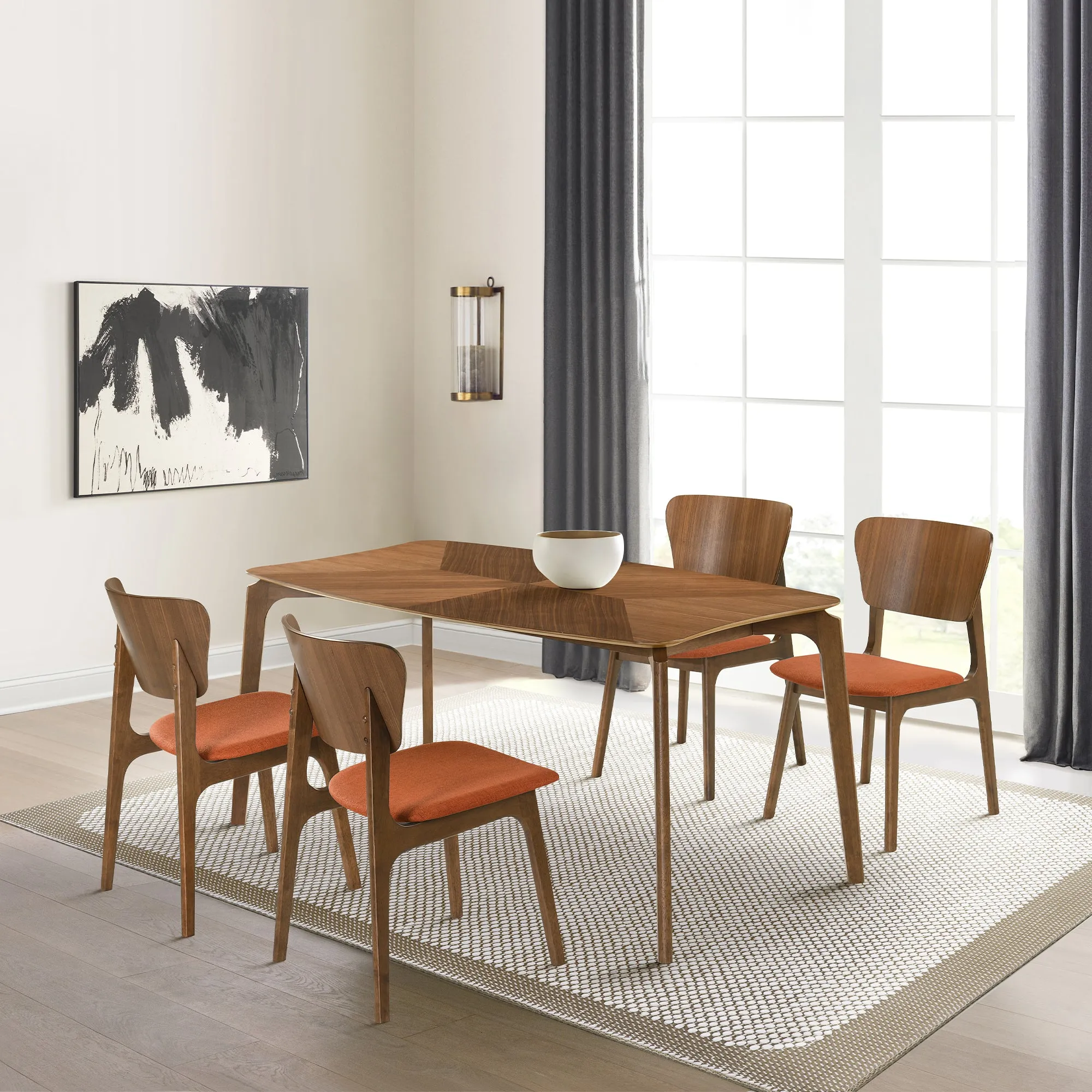 Kalia Upholstered Wood Dining Chair - Set of 2