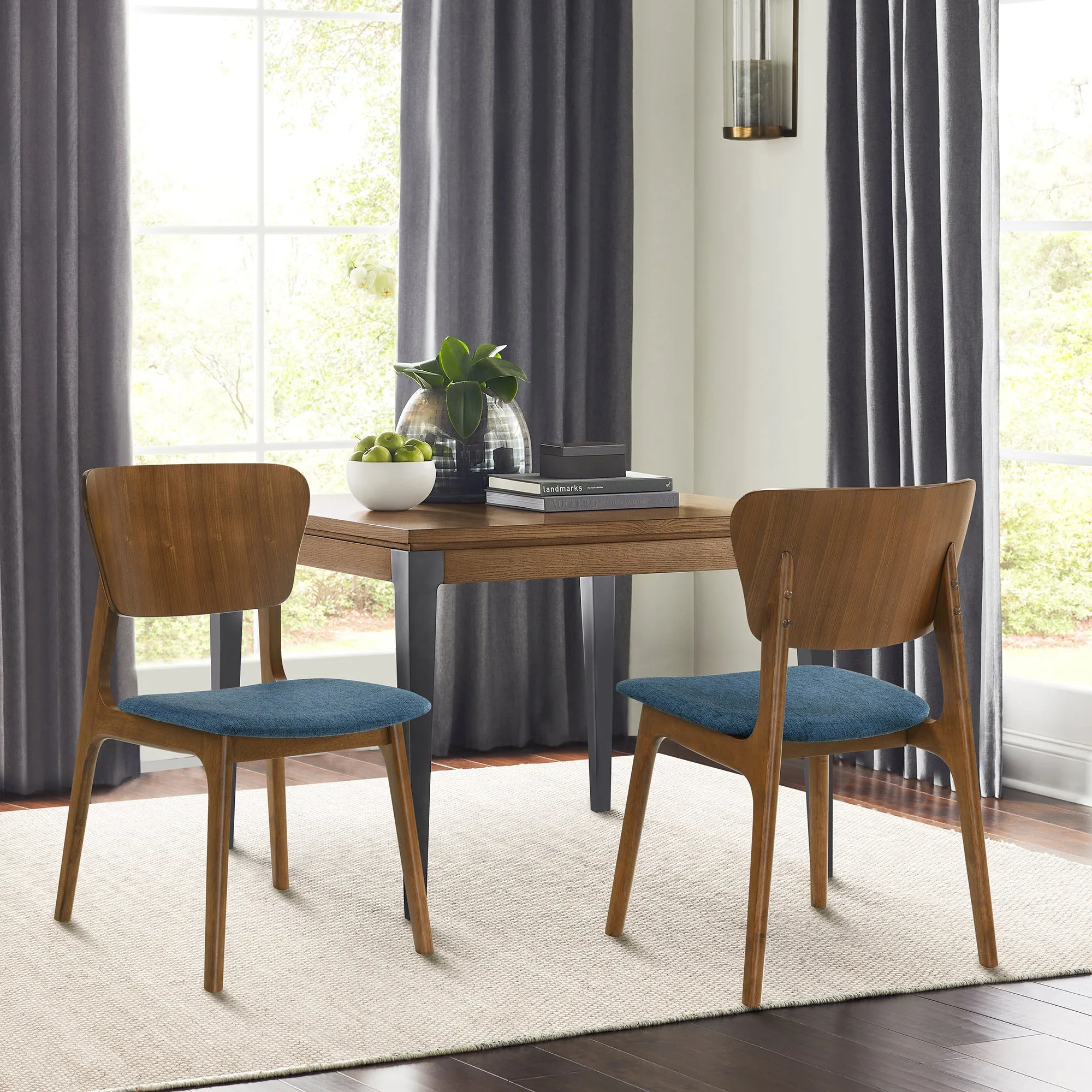 Kalia Upholstered Wood Dining Chair - Set of 2