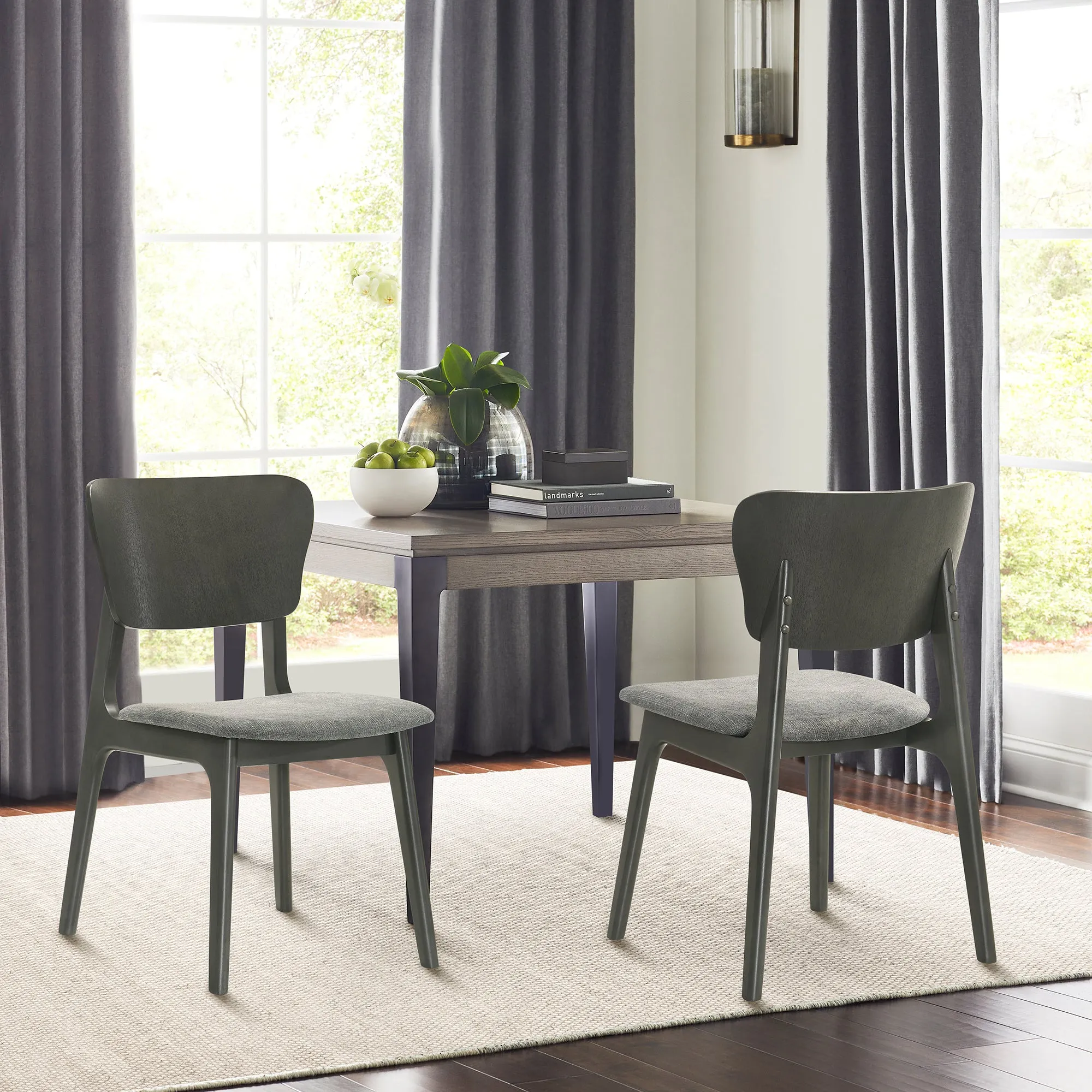 Kalia Upholstered Wood Dining Chair - Set of 2