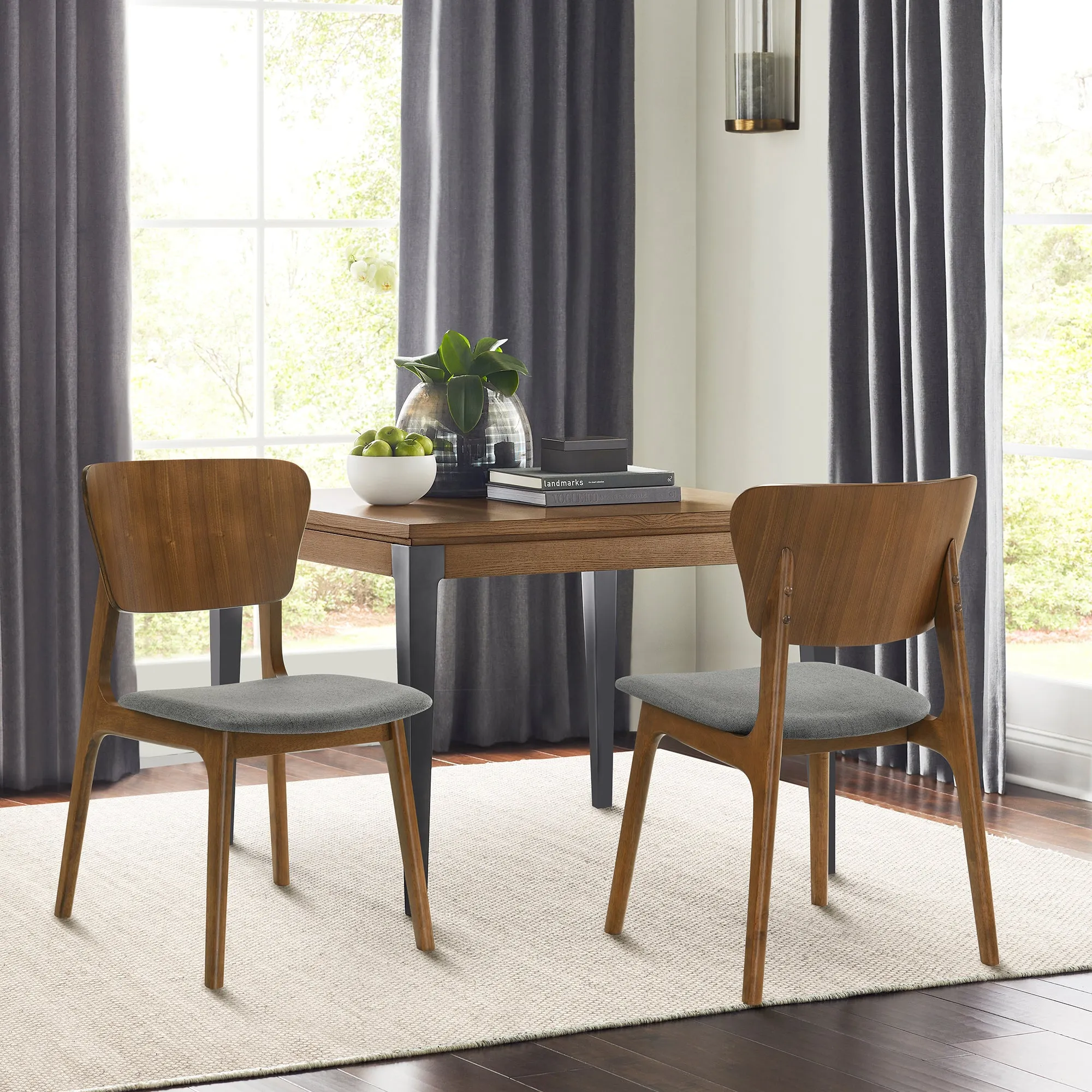 Kalia Upholstered Wood Dining Chair - Set of 2