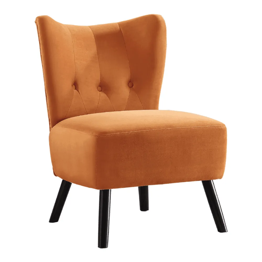 Lappy Suede Accent Chair