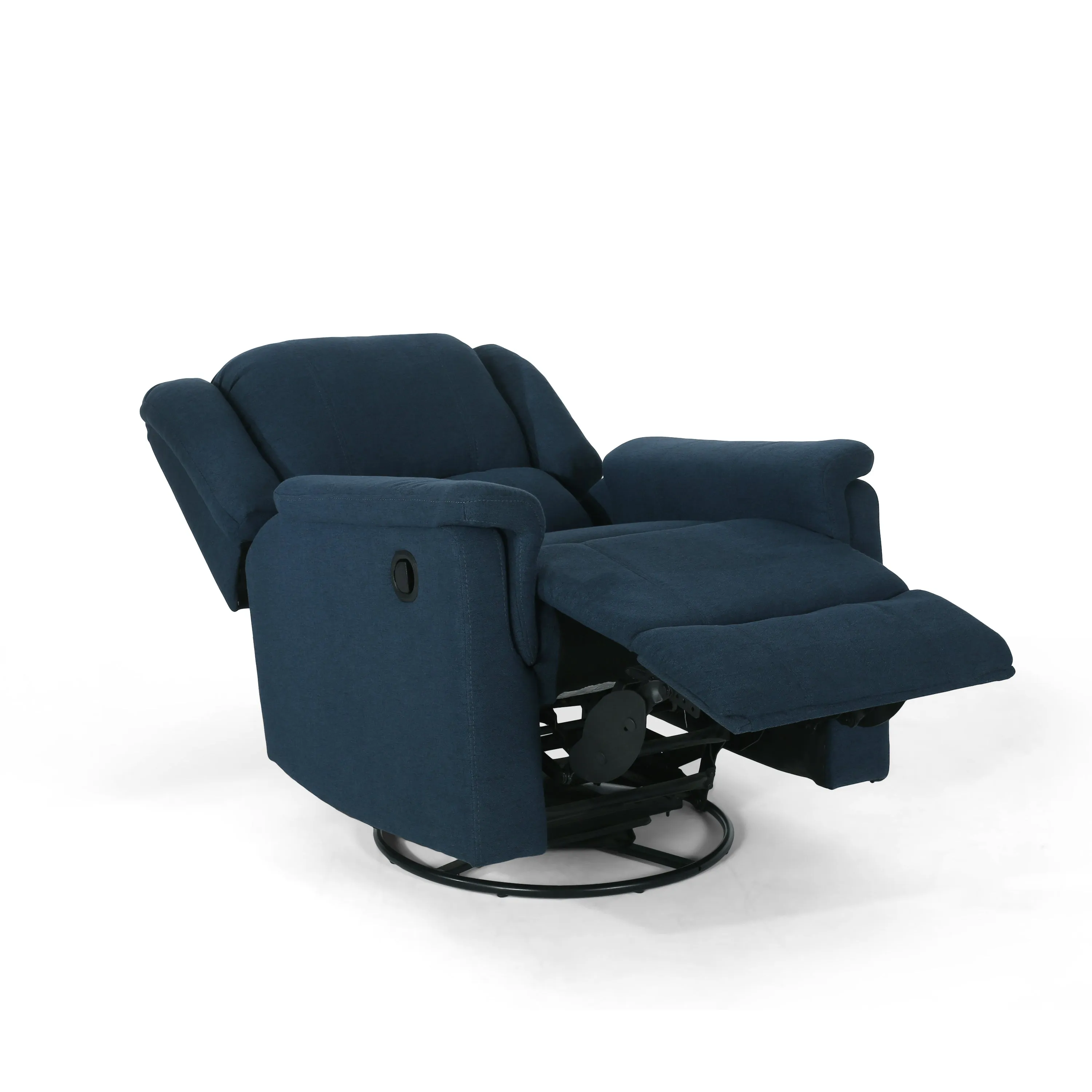 Margo Recliner Chair with Swivel - Navy Blue