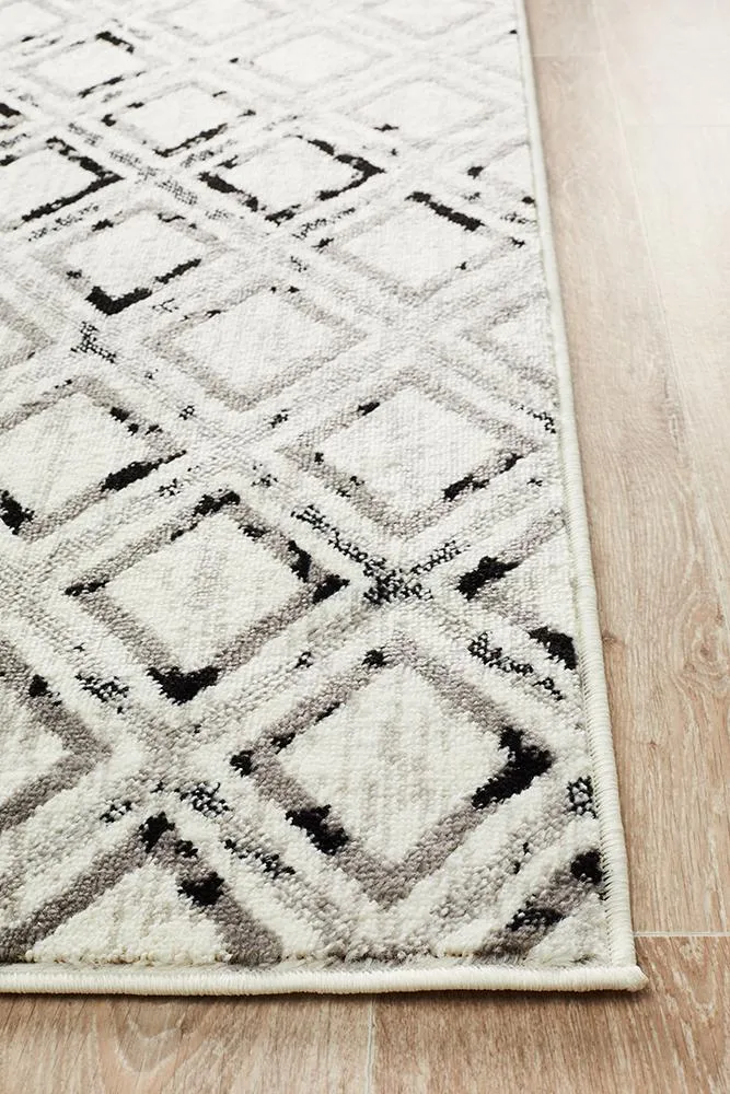 Metro 607 Rug (Black White) by Rug Culture