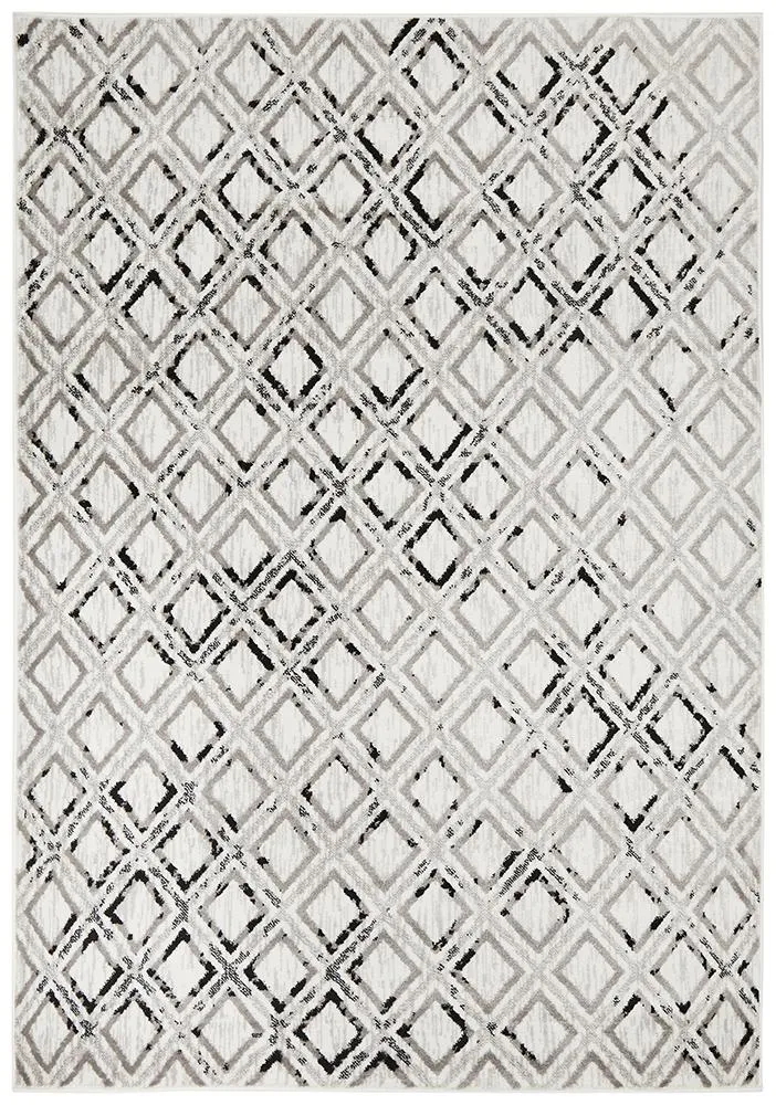 Metro 607 Rug (Black White) by Rug Culture