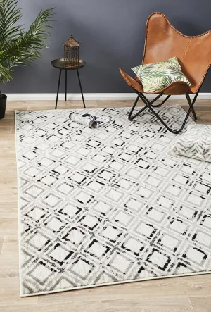 Metro 607 Rug (Black White) by Rug Culture