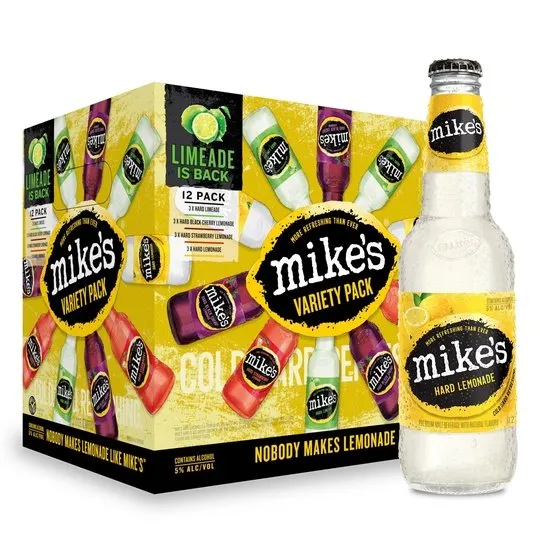 Mike's Hard Lemonade, Variety Pack, 12 Pack, 11.2 fl oz Bottles, 5% ABV