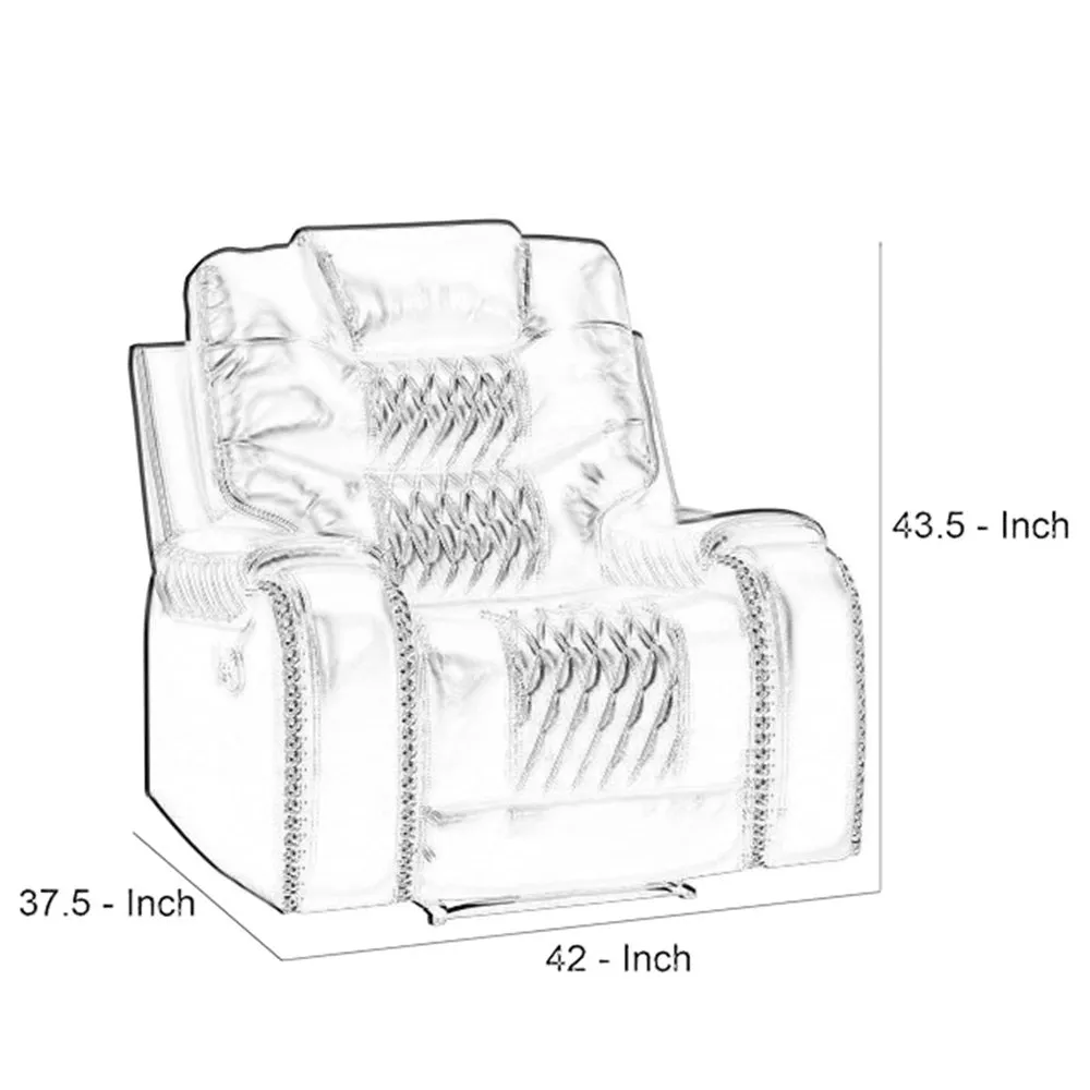 Mikkel Manual Leatherette Recliner