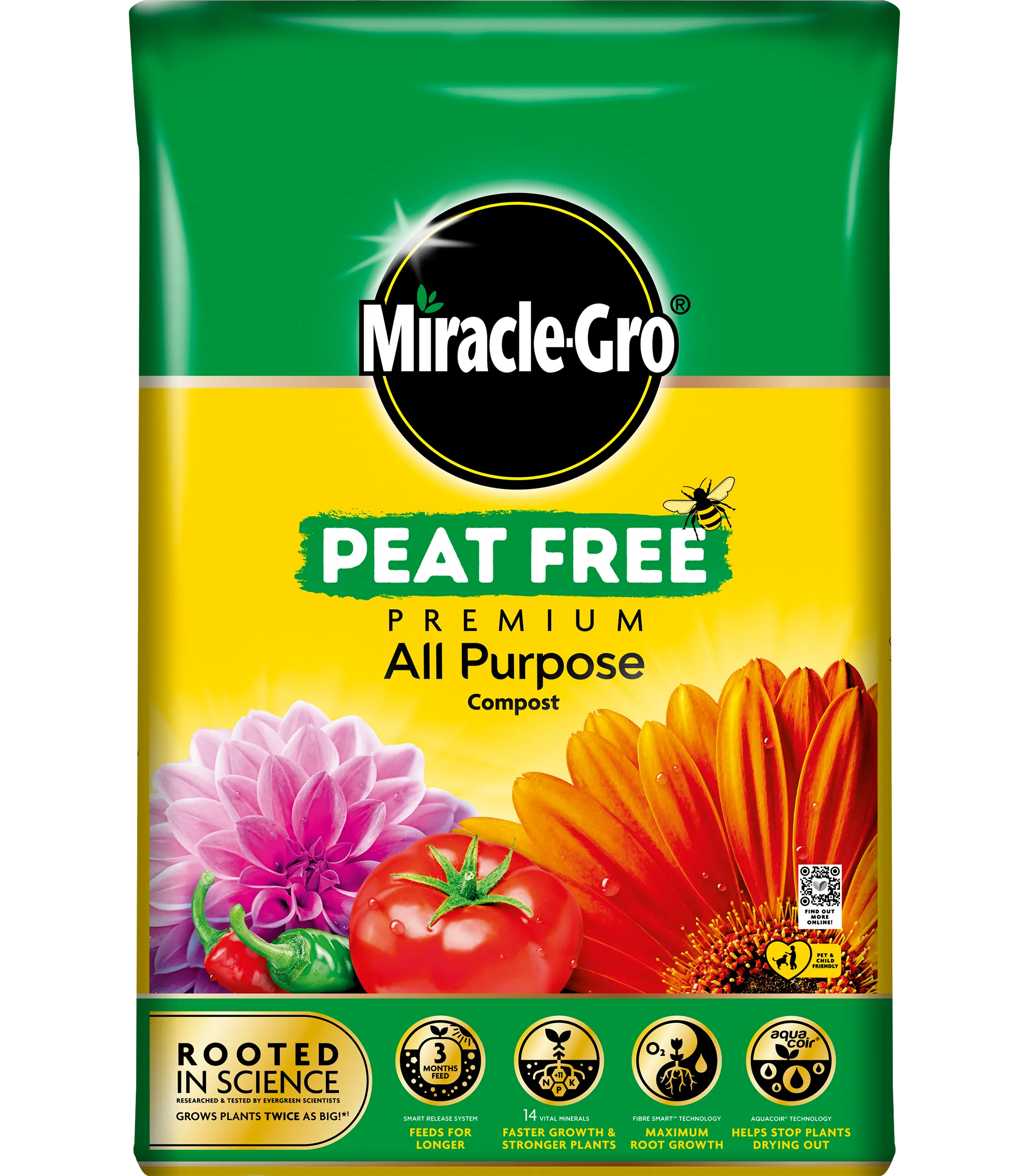 Miracle-Gro Premium Peat Free All-Purpose Compost 40L