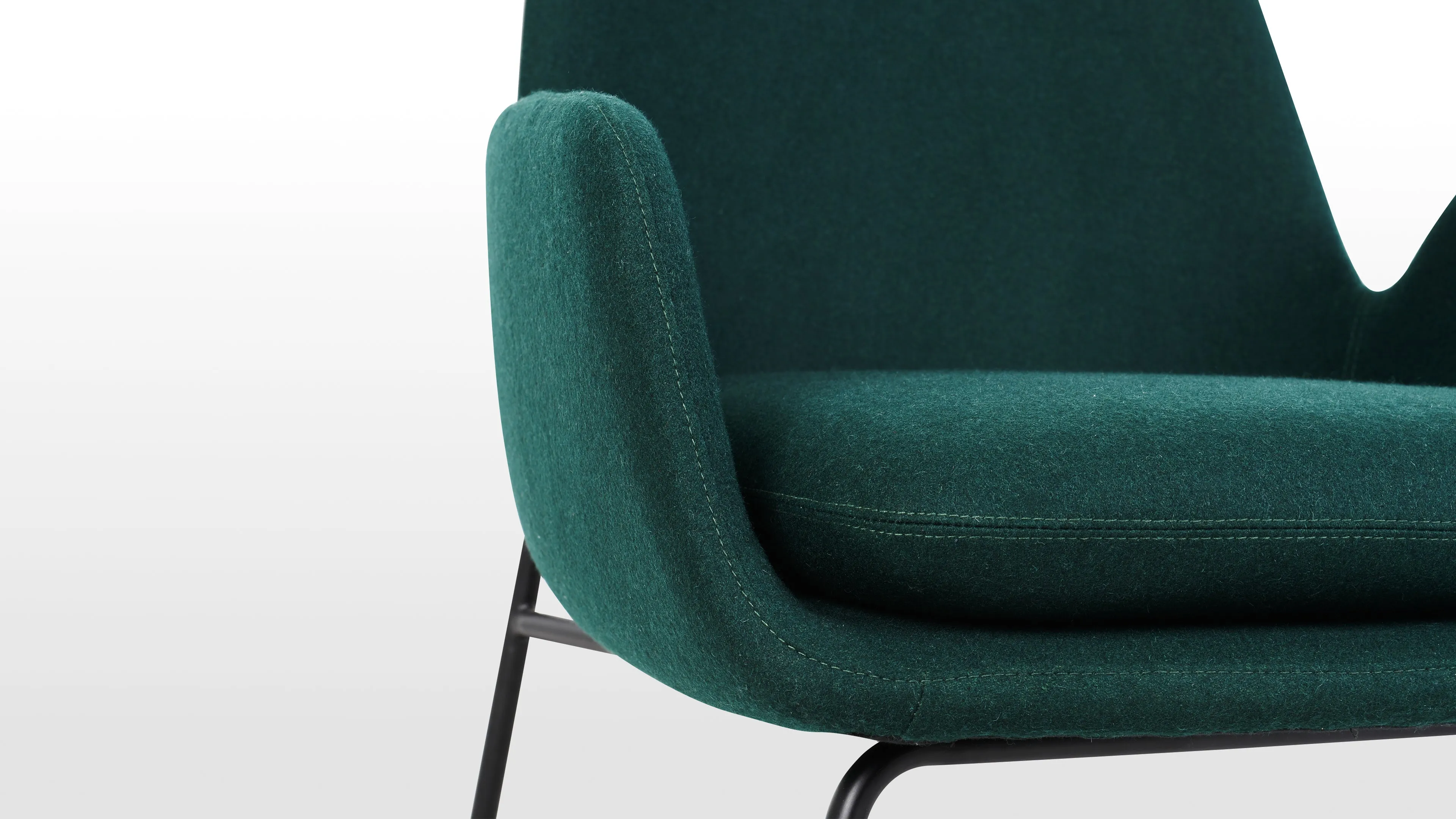 Miro - Miro Lounge Chair, Sacramento Green Wool