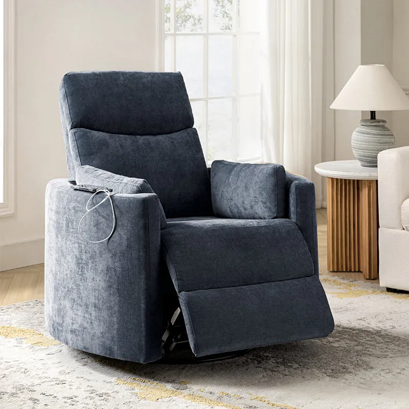 Monica Swivel Rocker Power Recliner with Movable Pillows