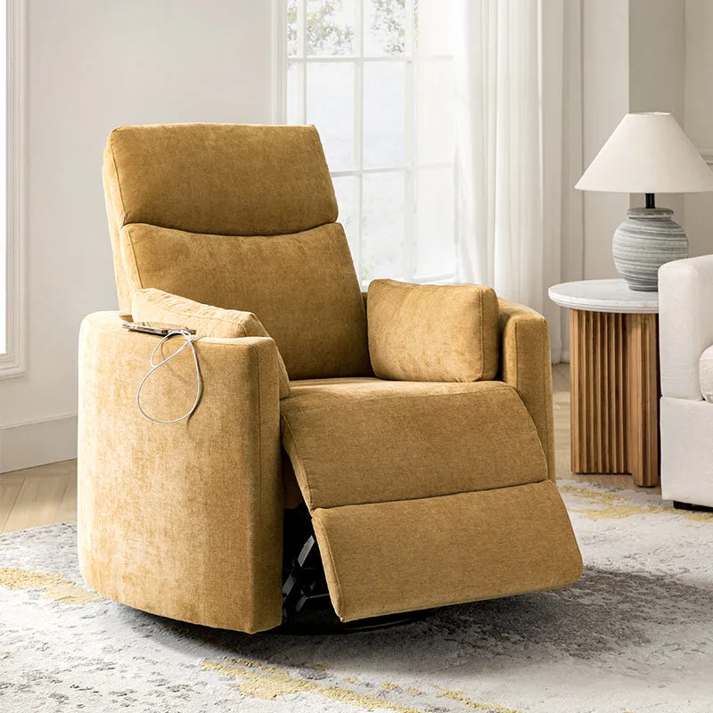 Monica Swivel Rocker Power Recliner with Movable Pillows