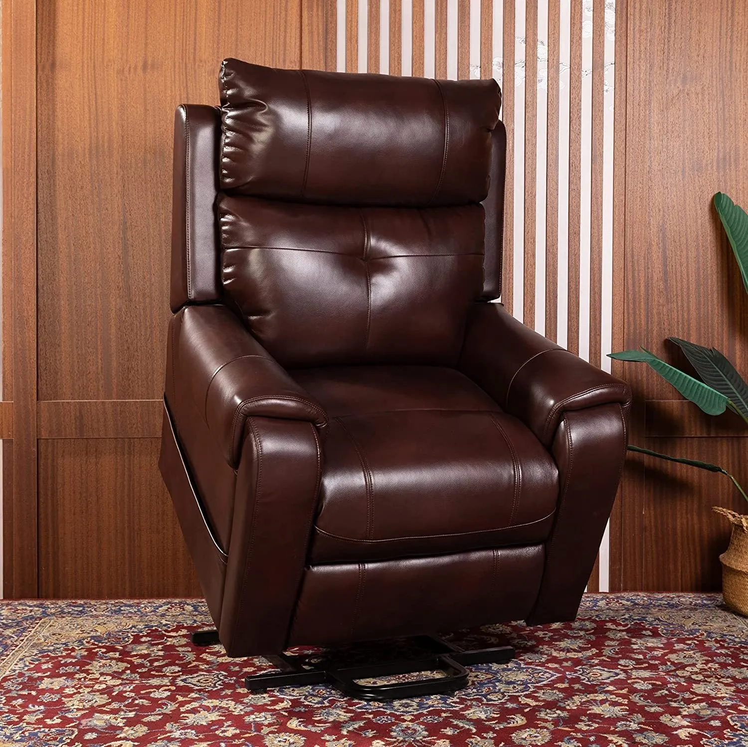 Mook Power Lift Chair Recliners - Red Brown