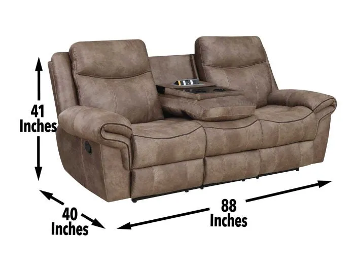 Nashville Manual Reclining Sofa w/Drop-Down Console