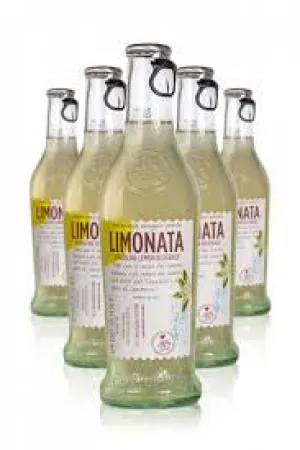 Niasca Limonata Soda, 33.8 Fluid Ounce (Case of 24 Bottles )