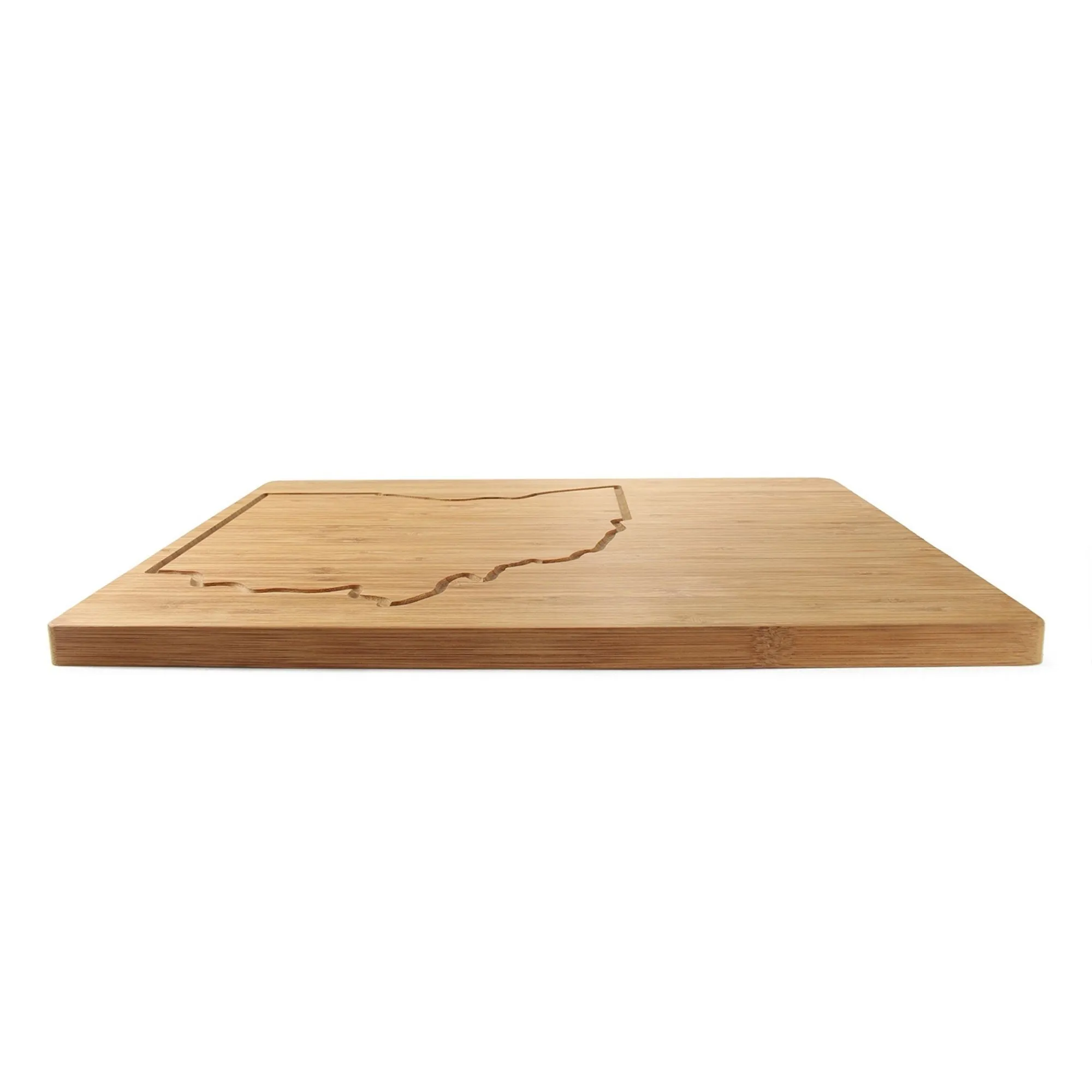 Ohio Outlined Bamboo Cutting Board