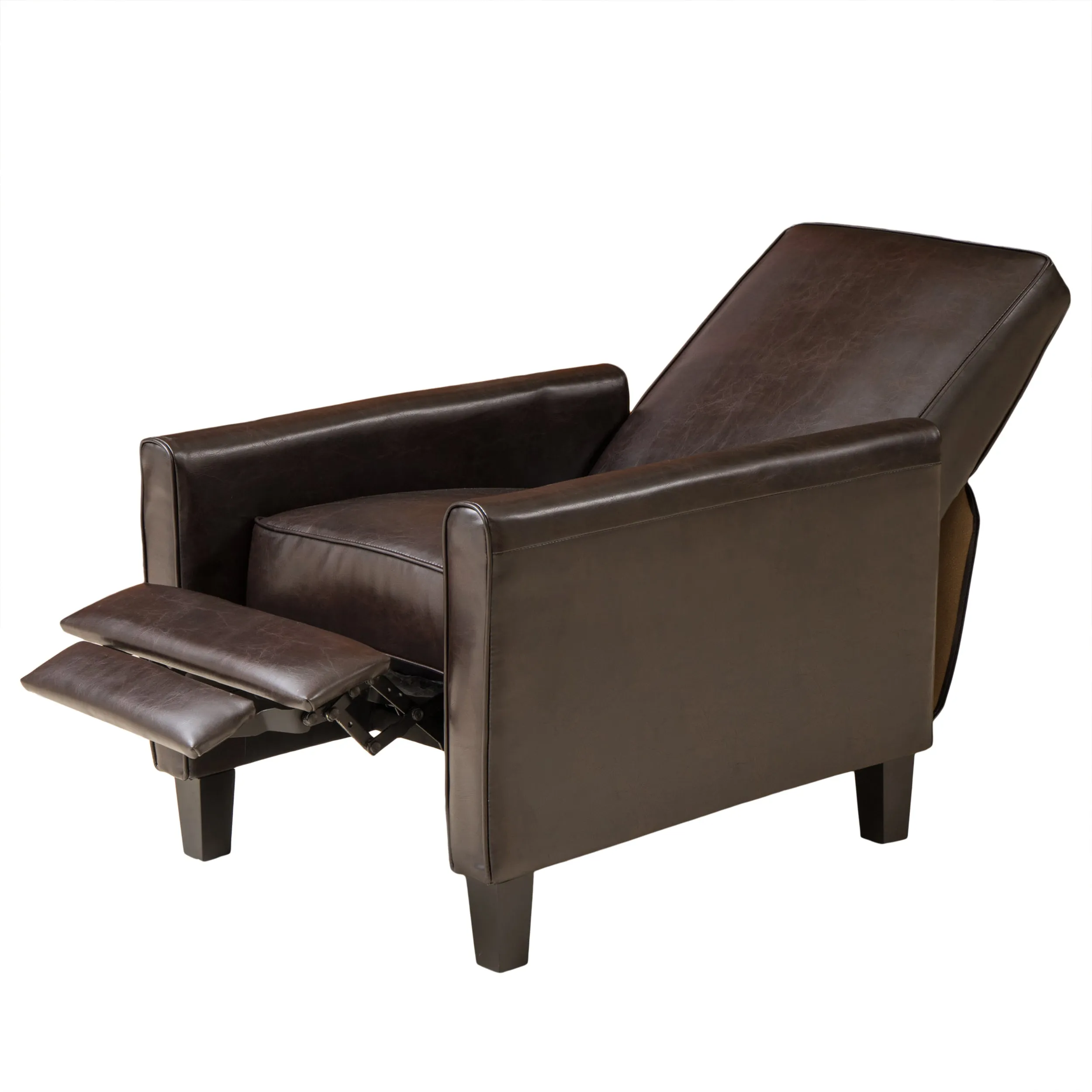 Olinda Contemporary Bonded Leather Recliner (Set of 2)