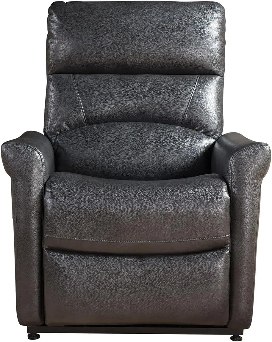 Onyx Faux Leather Upholstered Power Reclining Chair - Charcoal