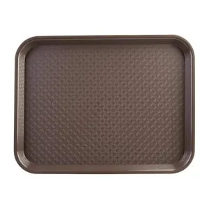 P503 Kristallon Medium Polypropylene Fast Food Tray Brown 415mm