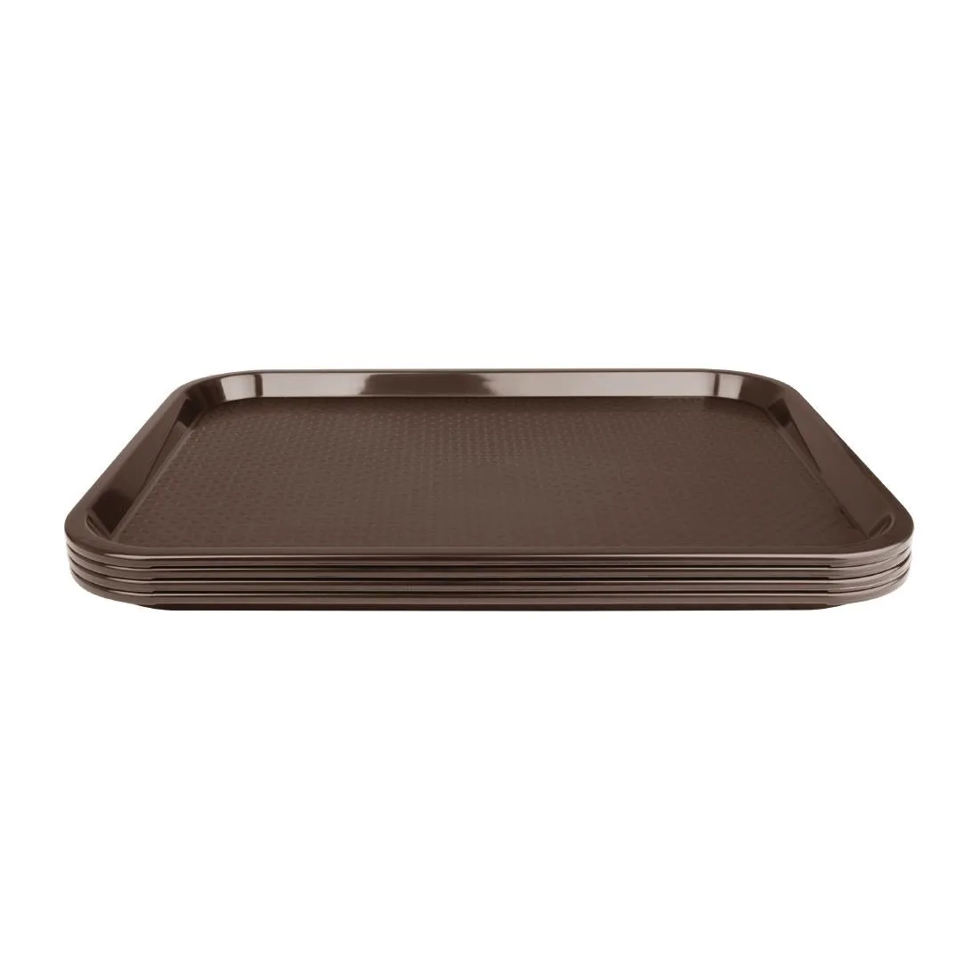 P503 Kristallon Medium Polypropylene Fast Food Tray Brown 415mm