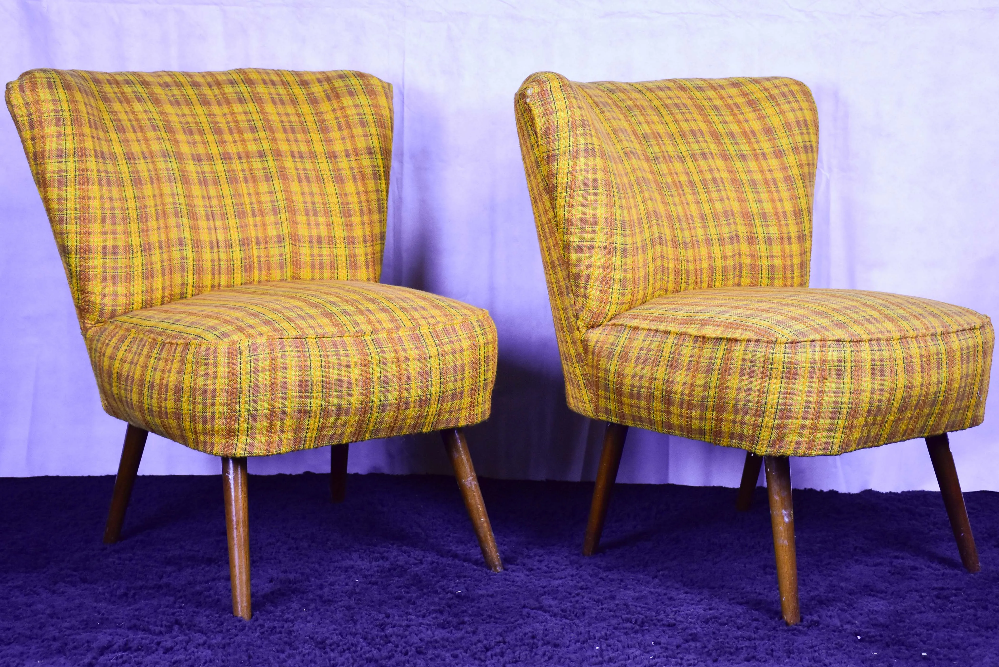 Pair of vintage Scandinavian chairs