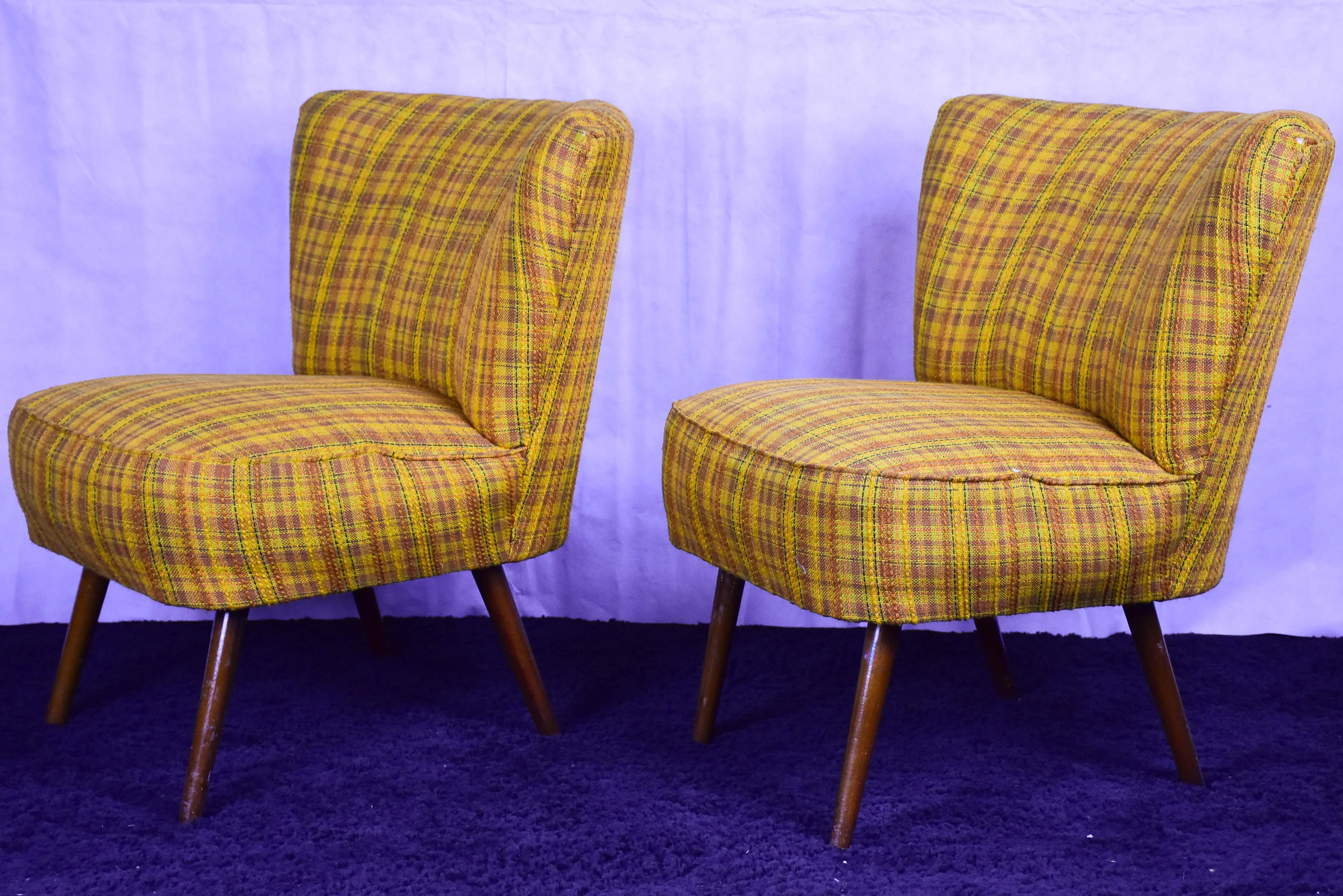 Pair of vintage Scandinavian chairs