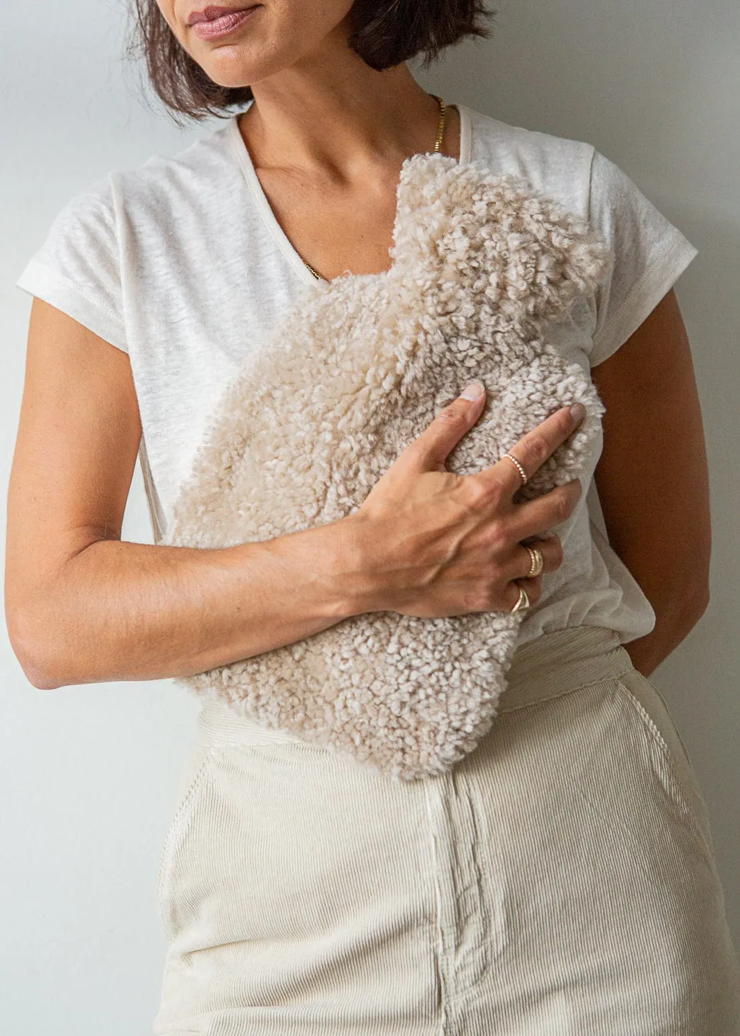 Real Sheepskin Hot Water Bottle – Natural Nappa