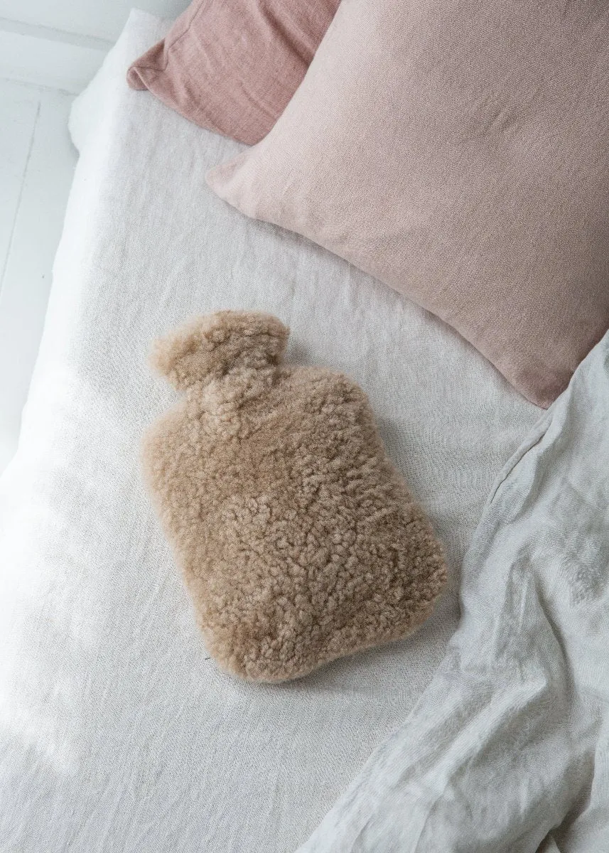 Real Sheepskin Hot Water Bottle – Natural Nappa