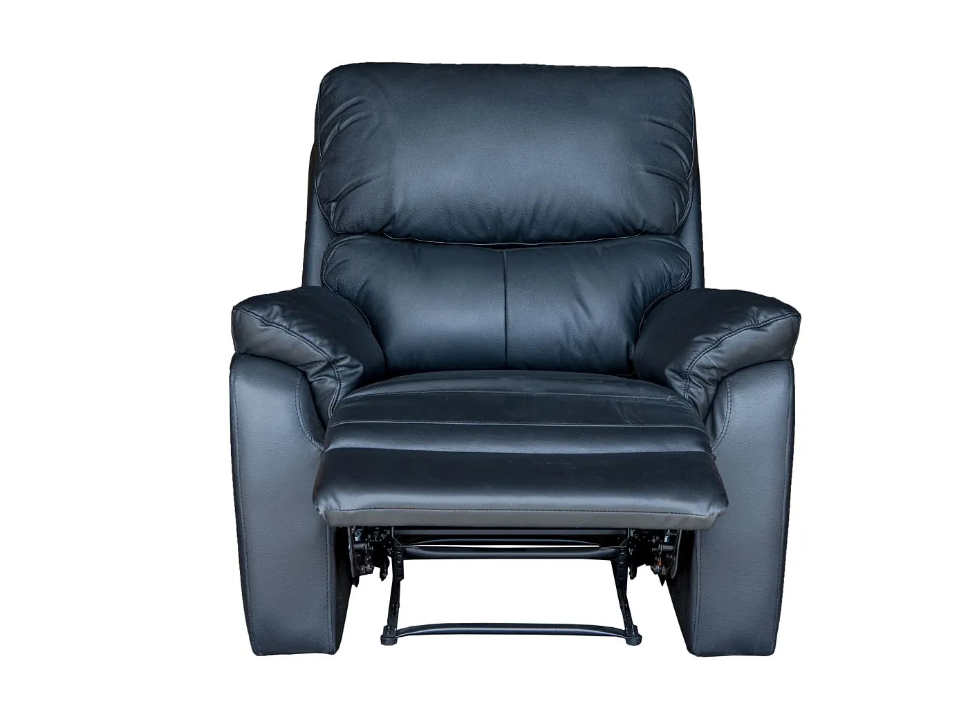 Salvador 3 Piece Leather Recliner Set - Black