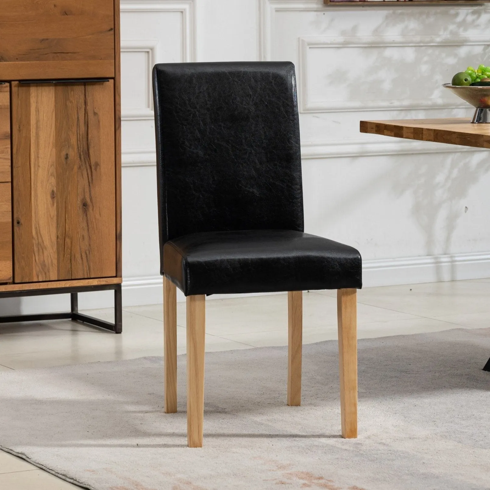 Set of 2 Maiolo Faux Leather Dining Chairs