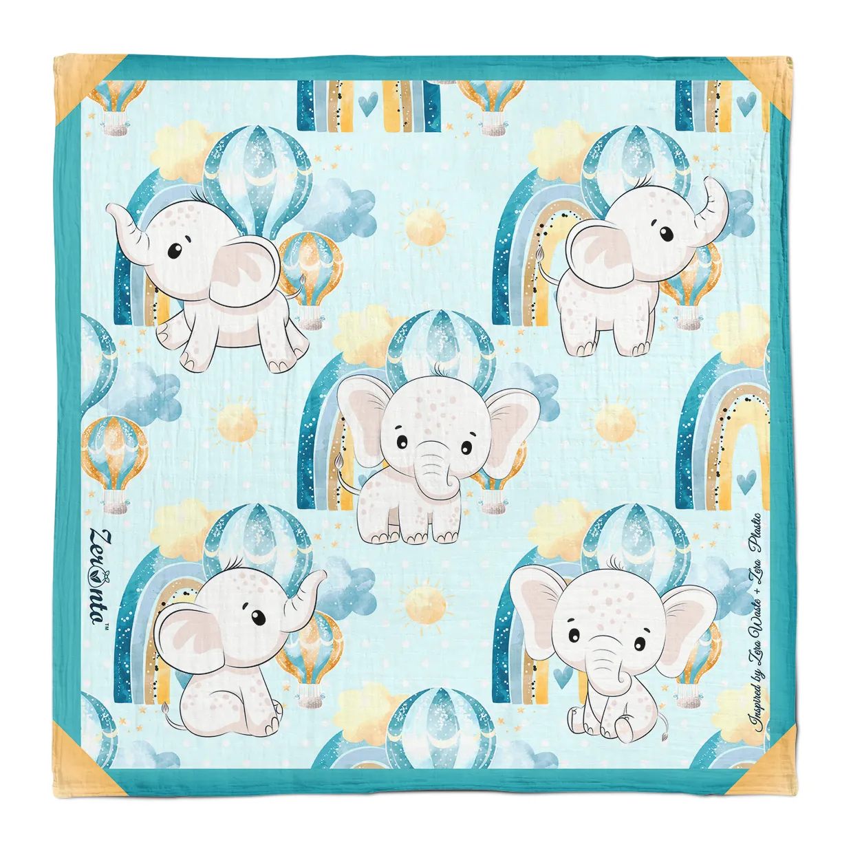 Zeronto Baby Boy Gift Box - Blue Rainbow