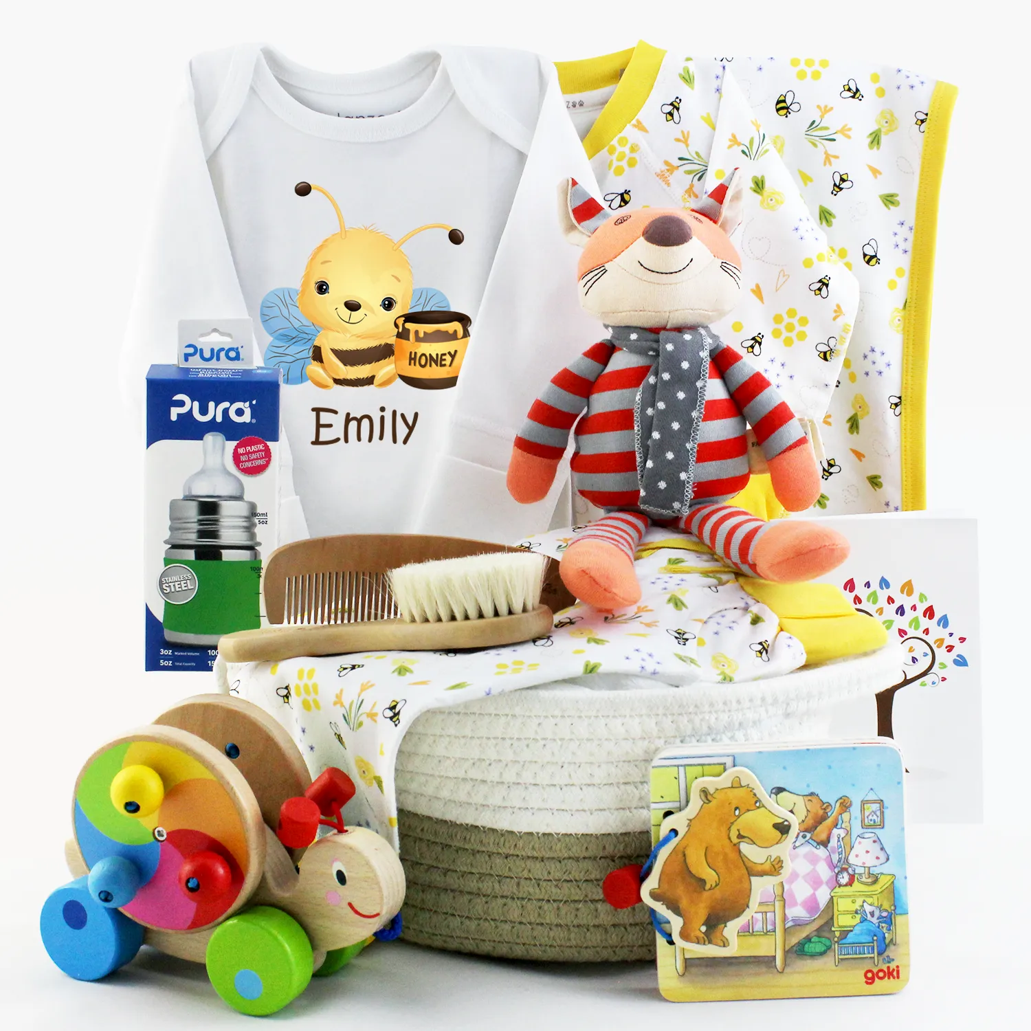 Zeronto Baby Gift Basket - BumbleBee & Friends